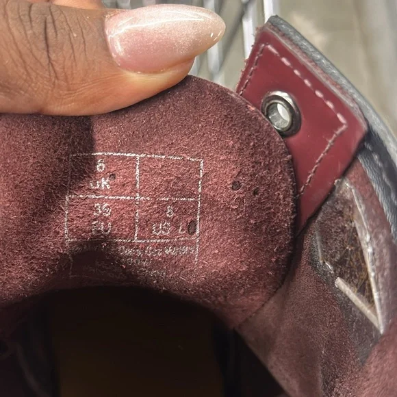 Burgundy Dr.  Martens size 8 women - Picture 7 of 7